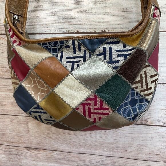 TIGNANELLO PATCHWORK LEATHER BAG - Picture 3 of 8